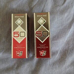 Wilson Staff 50 Elite Compression golf ball x 6 New